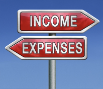 income versus expenses